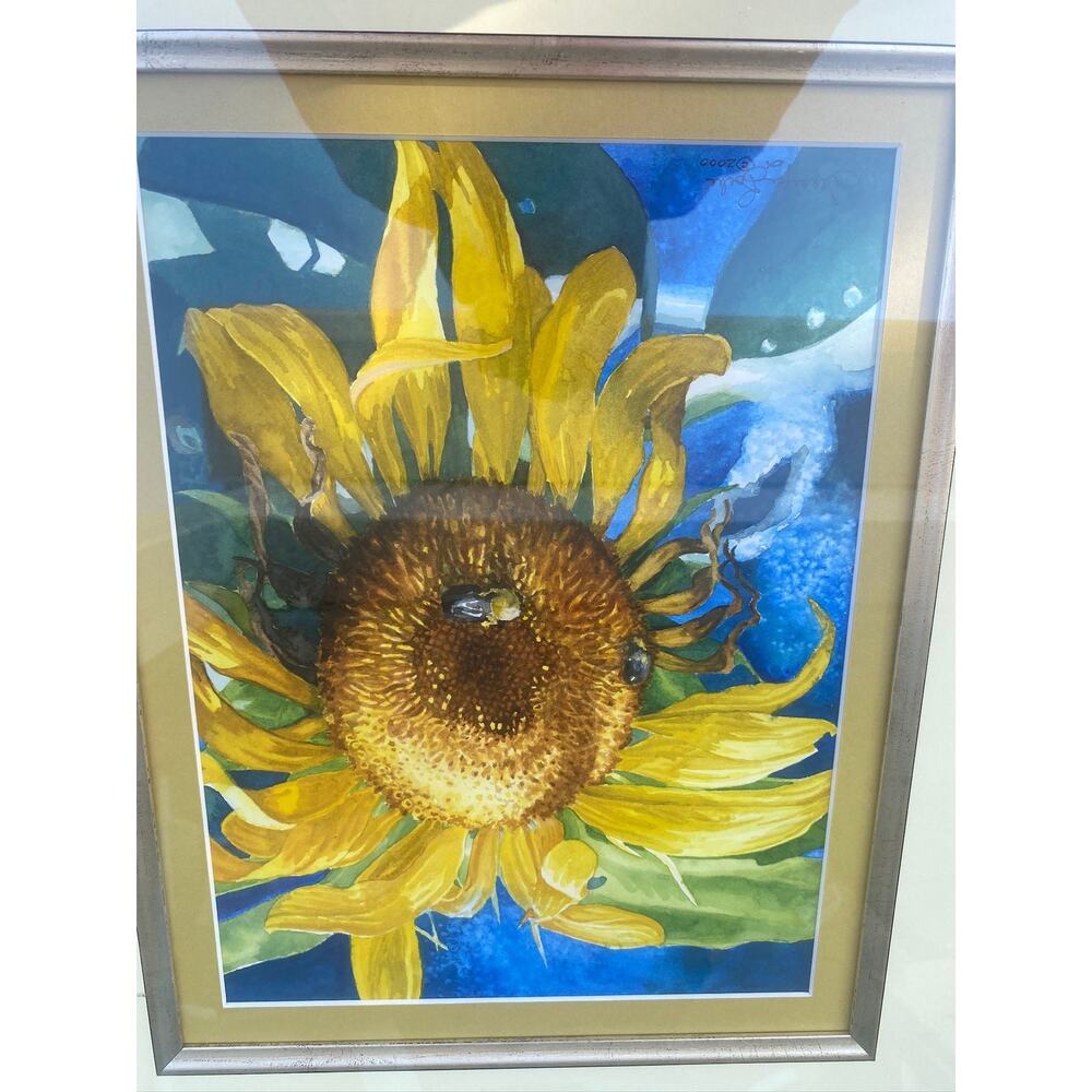 Original oil painting Sunflower canvas art work - Picture 3 of 6